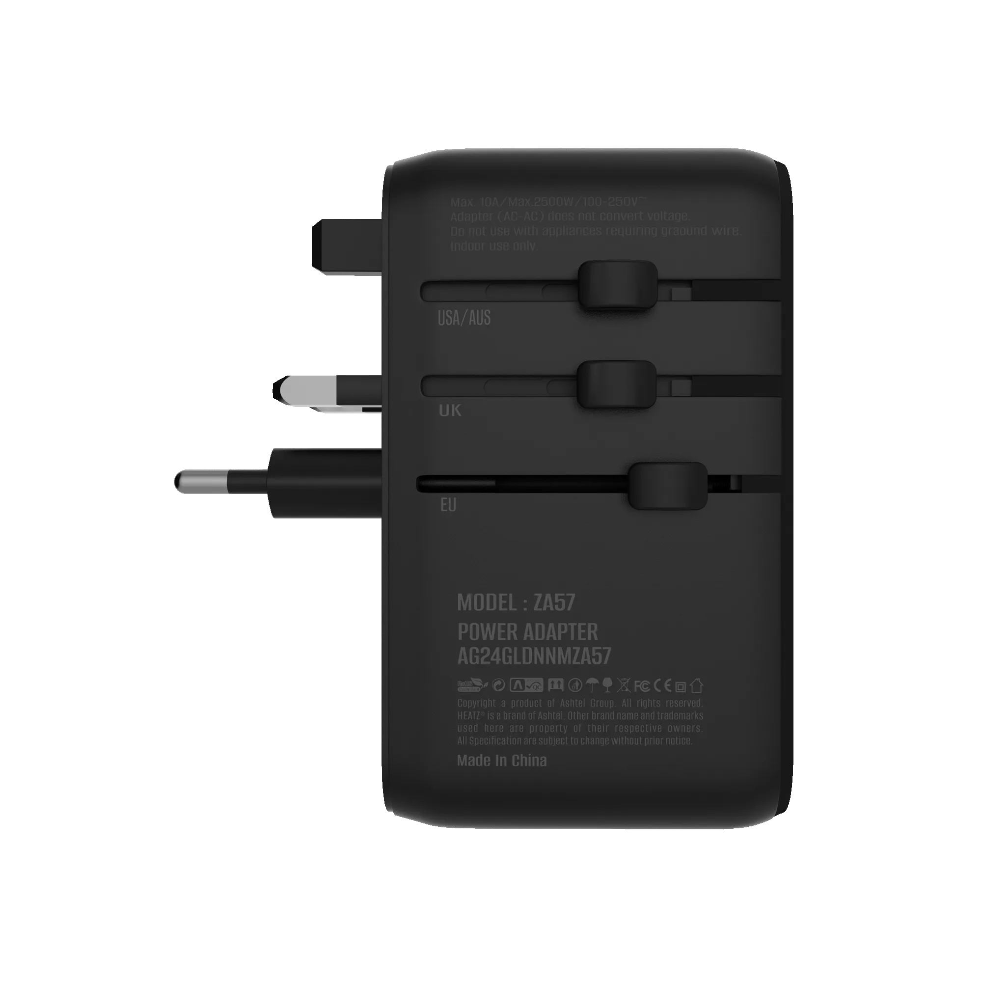 ZA57 - Universal adapter with 85W GAN III technology