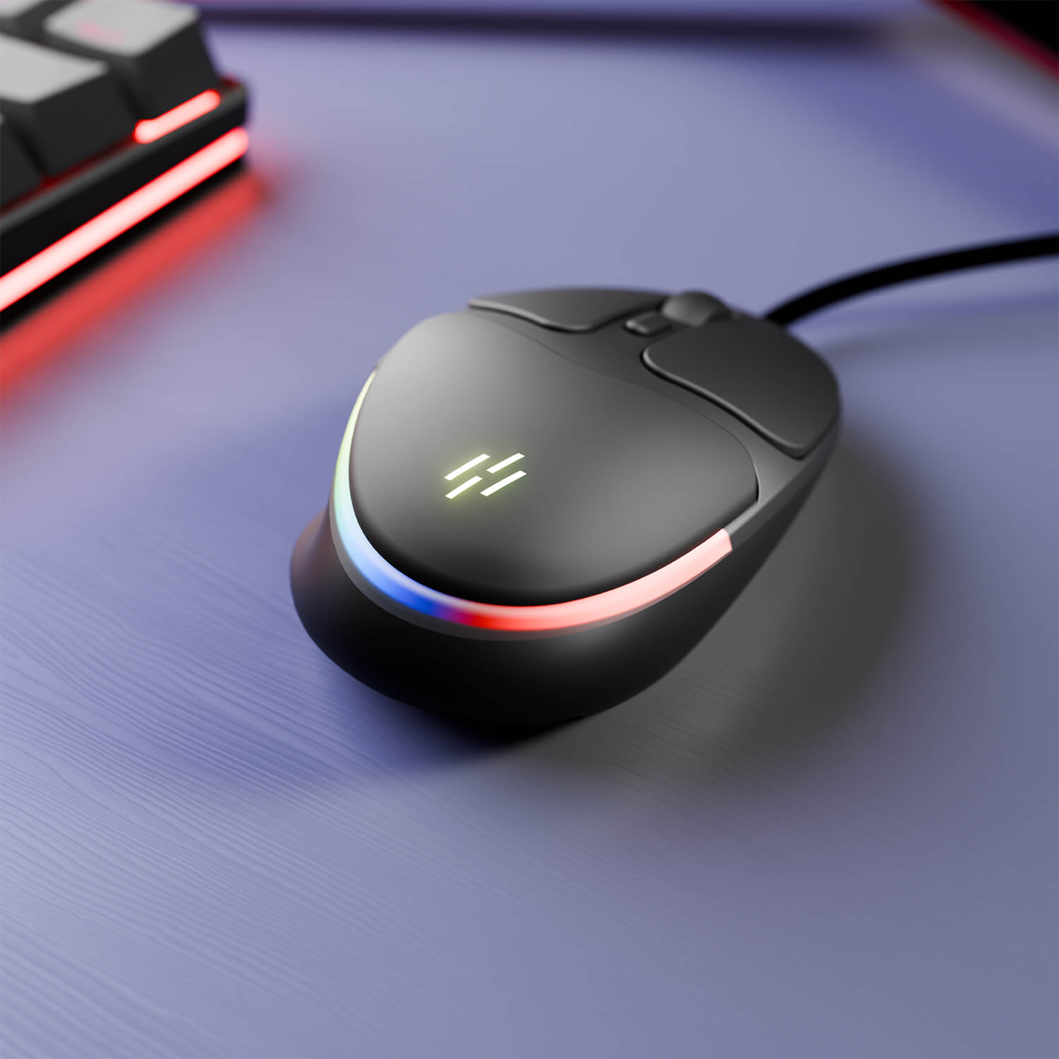 ZM61: Type C / USB wired 4200 DPI 6D button mouse